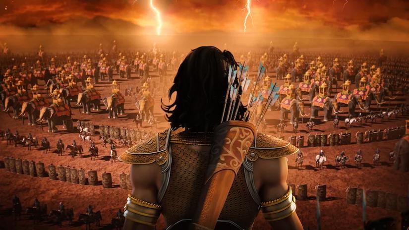 Immagine tratta da Kurukshetra - La grande guerra del Mahabharata