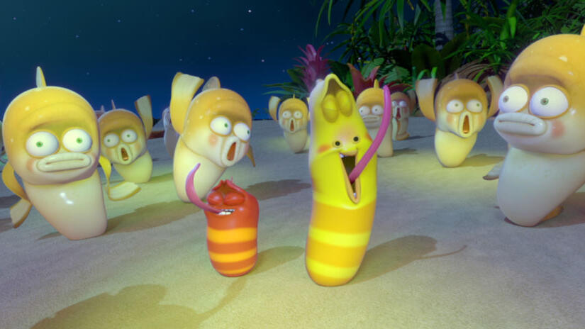 Immagine tratta da Larva Island: Conto alla rovescia di Capodanno