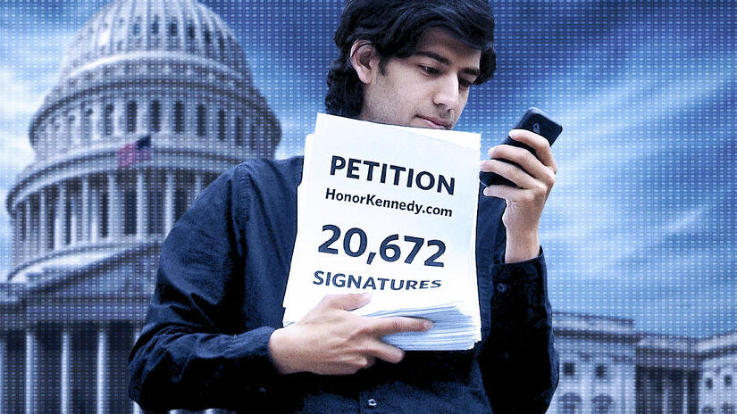 Immagine tratta da The Internet's Own Boy: The Story of Aaron Swartz